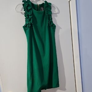 Vince Camuto Emerald Ruffle Dress